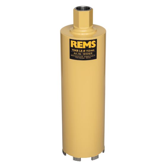 REMS Trocken Diamant Kernbohrkronen LS 112x320 UNC einviertel