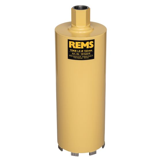 REMS Trocken Diamant Kernbohrkronen LS 132x320 UNC einviertel