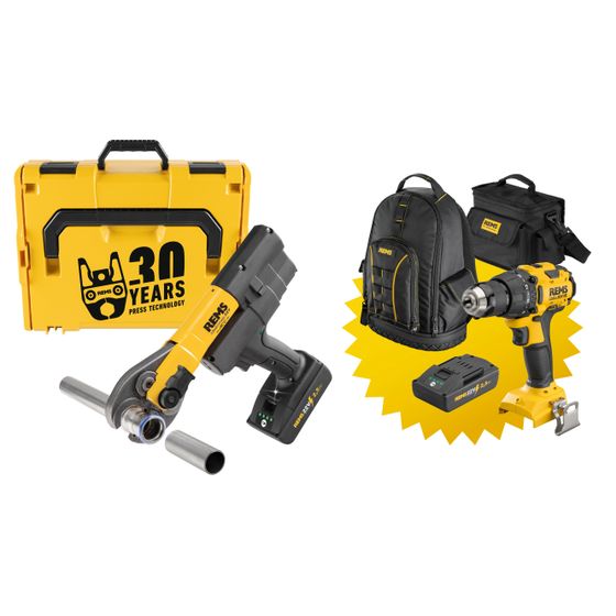 REMS Mini-Press 22 Volt Basic Pack Edition 30 Jahre Presstechnik