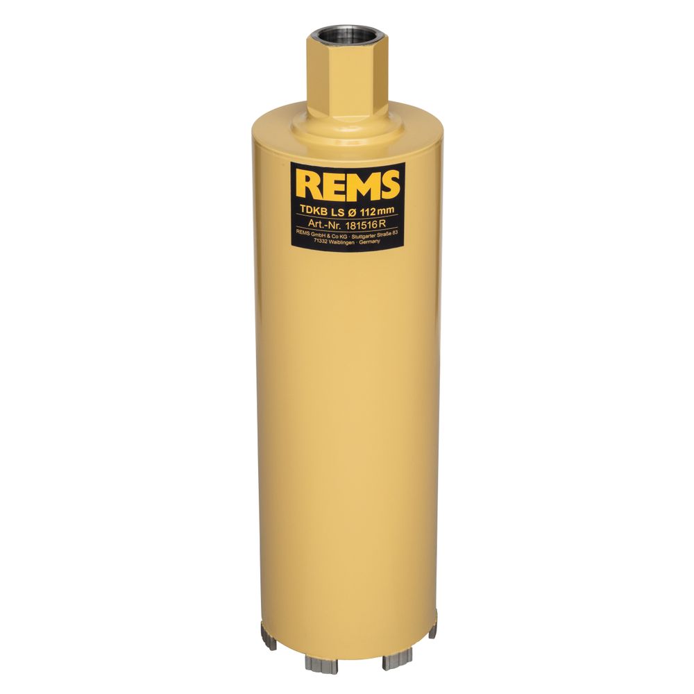REMS Trocken Diamant Kernbohrkronen LS 112x320 UNC einviertel... REMS-181516R 4039976261678 (Abb. 1)