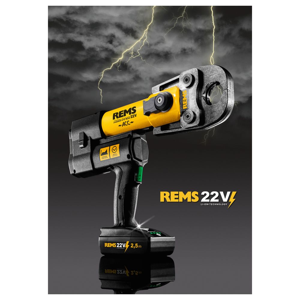 REMS Akku Press 22 Volt ACC R220 Basic Pack L Boxx für Pressverbindungen D 10-108 mm ... REMS-576011R220 4039976168557 (Abb. 21)