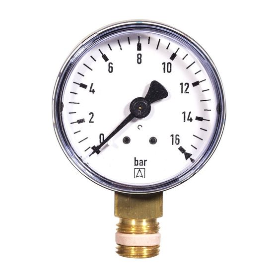 Resideo Manometer M70AF Eingang, 0-16bar, zu Primuscenter DWC