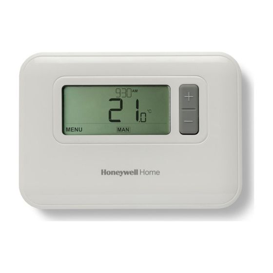 Resideo Raumthermostat T3 drahtgebunden, Schaltkontakt, Wandmont.