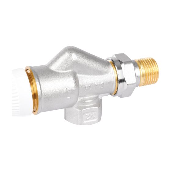 Resideo Thermostatventilkörper H, Messing vernickelt, Axialausführung, 1/2