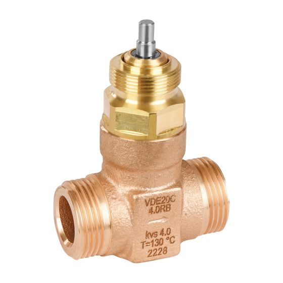 Resideo 2-Wege-Ventil VDE-C Rotguss, PN 25, DN 20, Kvs 4,0, druckentlastet, SV