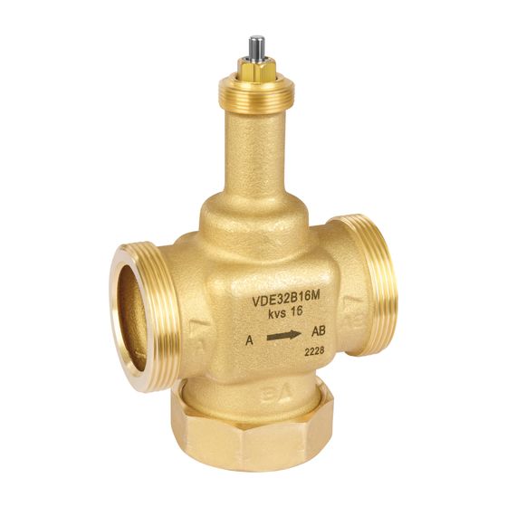 Resideo 2-Wege-Ventil VDE-M, PN 16, DN 25, Kvs 4,0, flach dichtend, stetig