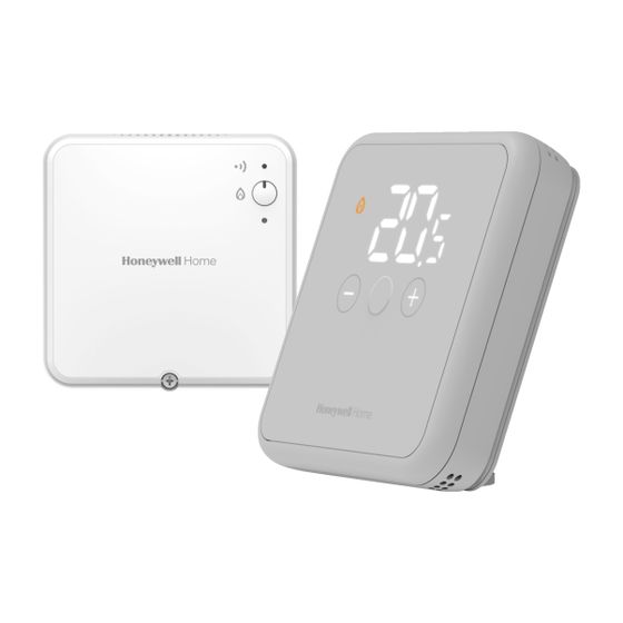 Resideo Raumthermostat DT4R drahtlos, An/Aus, Grau, YT42GRFT21