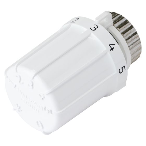 Resideo Thermostatregler Thera-6, 1–28 Grad C, M30x1,5mm, geprägt, Weiß