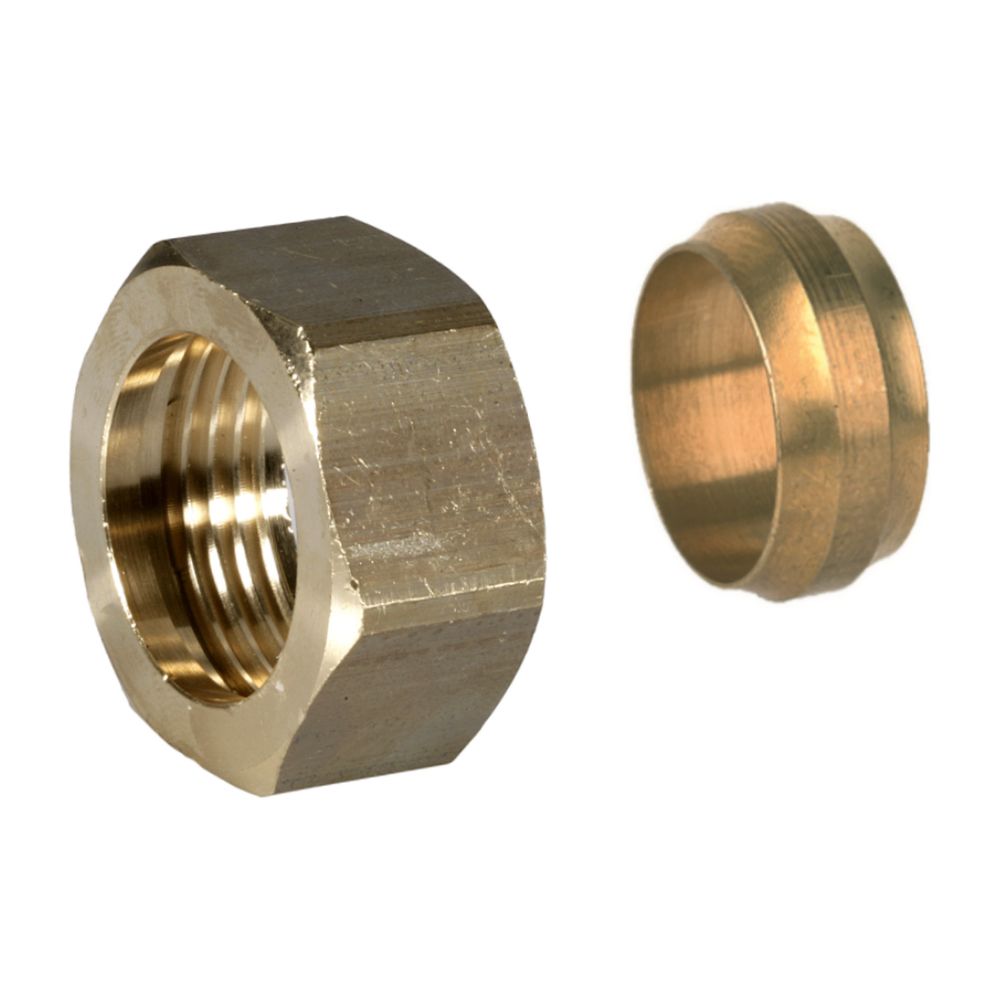 Resideo Anschlussverschraubung F-C, Schneidring 15mm, G 1/2", konisch dichtend... RESIDEO-ASV-CS-15-F-C 5059087011800 (Abb. 1)