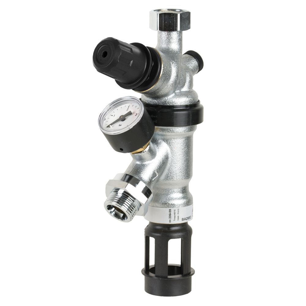 Resideo Systemtrenner BA295D, mit Druckminderer, bleifrei, verchromt, G 3/4"... RESIDEO-BA295D-3/4LFWDC 5059087024770 (Abb. 1)