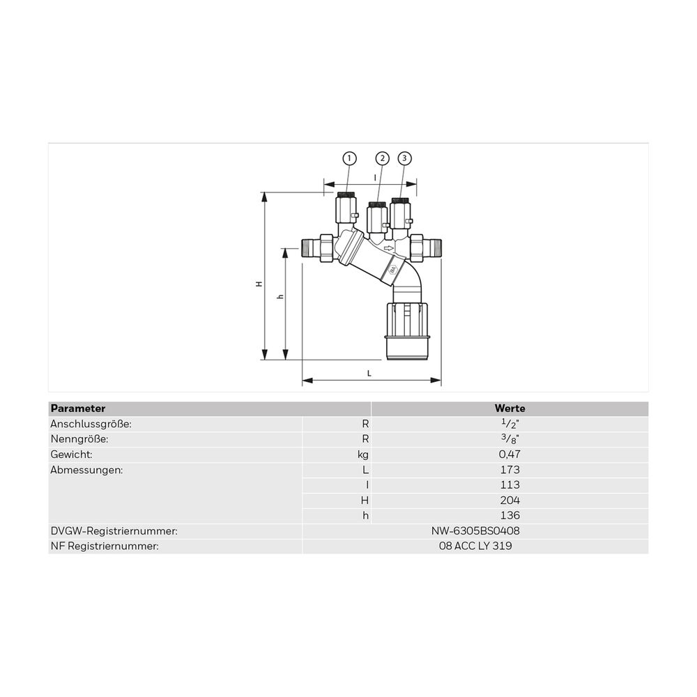 Resideo Systemtrenner BA195 BA entzinkungsbeständiges Messing E R3/8... RESIDEO-BA195-3/8E 4019837108755 (Abb. 4)