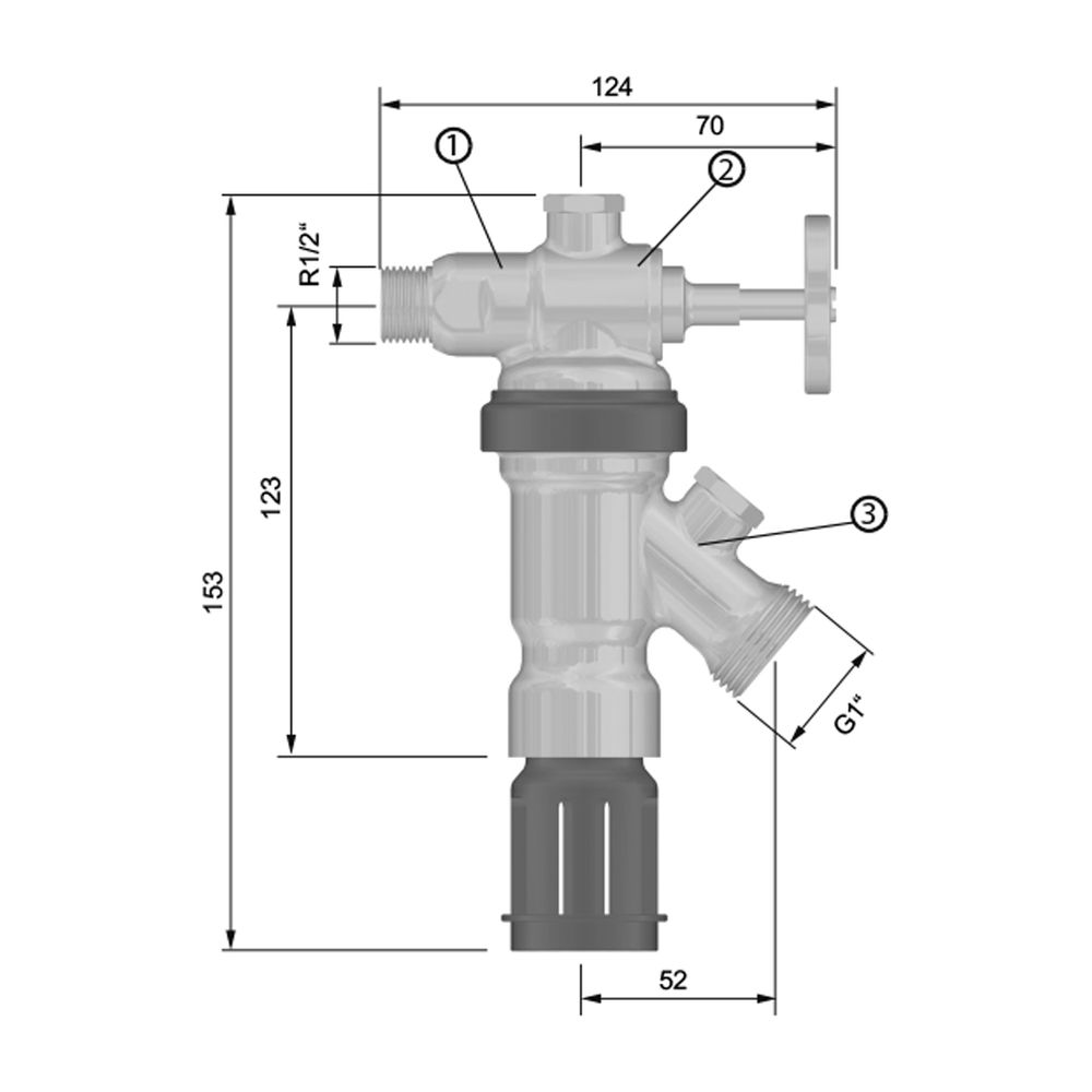 Resideo Systemtrenner BA295D drehbar, mit Absperreinrichtung R 1/2... RESIDEO-BA295D-1/2AS 4019837146702 (Abb. 4)