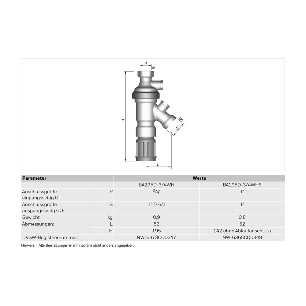 Resideo Systemtrenner BA295D Für Auslaufventile, verchromt R 3/4... RESIDEO-BA295D-3/4WH 4019837146726 (Abb. 4)