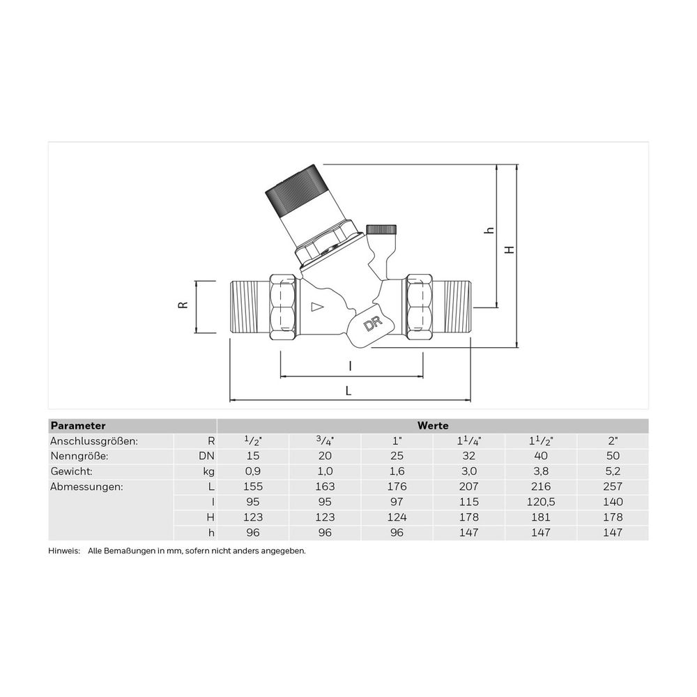 Resideo DM Hochtemp. D05FT mit Einstellanzeige, Messing, A, R1/2... RESIDEO-D05FT-1/2A 4019837116651 (Abb. 4)