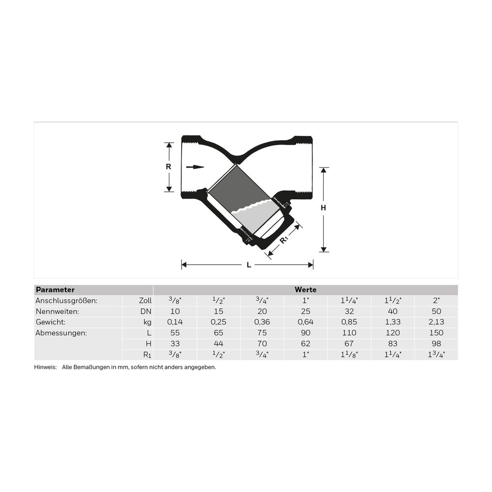 Resideo Schmutzfänger FY30 Messing Ausführung A, 1/2 "... RESIDEO-FY30-1/2A 4019837005962 (Abb. 4)