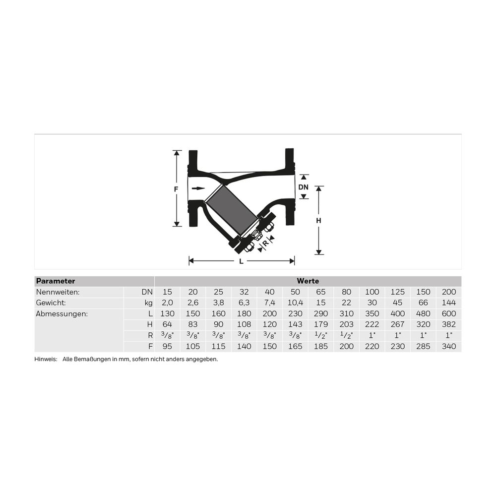 Resideo Schmutzfänger FY69P m. Flanschen GG blau Ausf. ZA DN 50... RESIDEO-FY69P-50ZA 4019837141479 (Abb. 4)