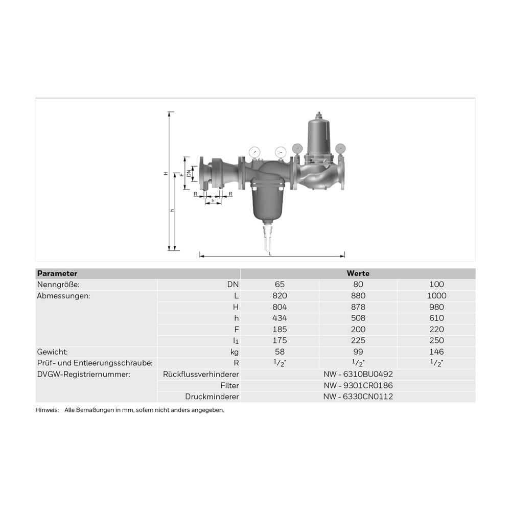 Resideo Wasserstation HS10S-FA DN 80, Rückspülbar... RESIDEO-HS10S-80FA 4019837130688 (Abb. 4)