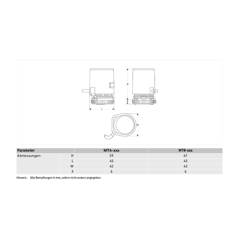 Resideo Therm. Stellantrieb MT4 230 V, stromlos offen, weiß... RESIDEO-MT4-230-NO 4019837107291 (Abb. 4)