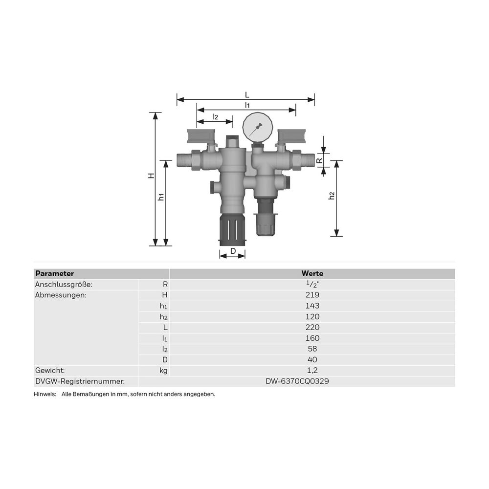 Resideo Nachfüllkombination NK295C Messing, R 1/2, A 1/2"... RESIDEO-NK295C-1/2A 4019837124717 (Abb. 4)