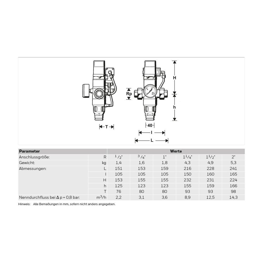 Resideo Rohrtrenner R295H EA2 vollautom. RG A 3/4 "... RESIDEO-R295H-3/4A 4019837004163 (Abb. 4)