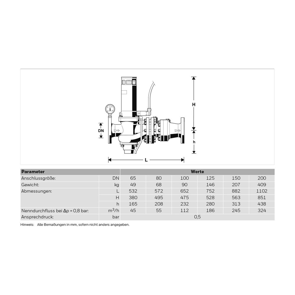 Resideo Rohrtrenner R295SP-F EA2 Flansch GG plvb blau FA DN 150... RESIDEO-R295SP-150FA 4019837055455 (Abb. 4)