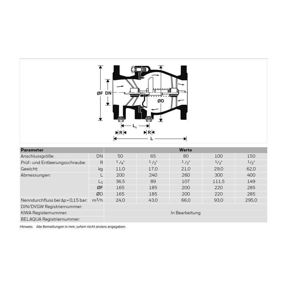 Resideo Rückflussverh. RV283S Flansch, pulverbeschichtet blau, DN 65... RESIDEO-RV283S-65A 4019837154882 (Abb. 4)