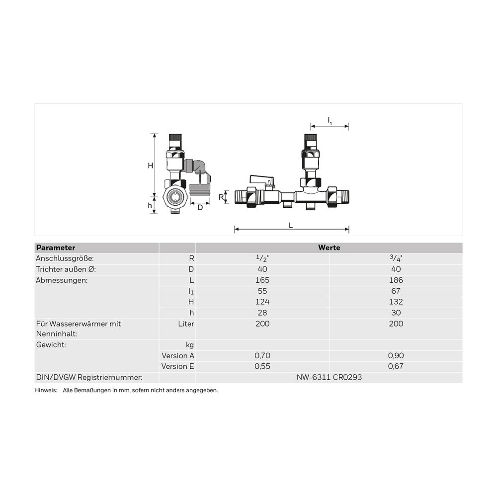 Resideo Sicherheitsgruppe SG150 Messing AC, 1/2"... RESIDEO-SG150-1/2AC 4019837113506 (Abb. 4)