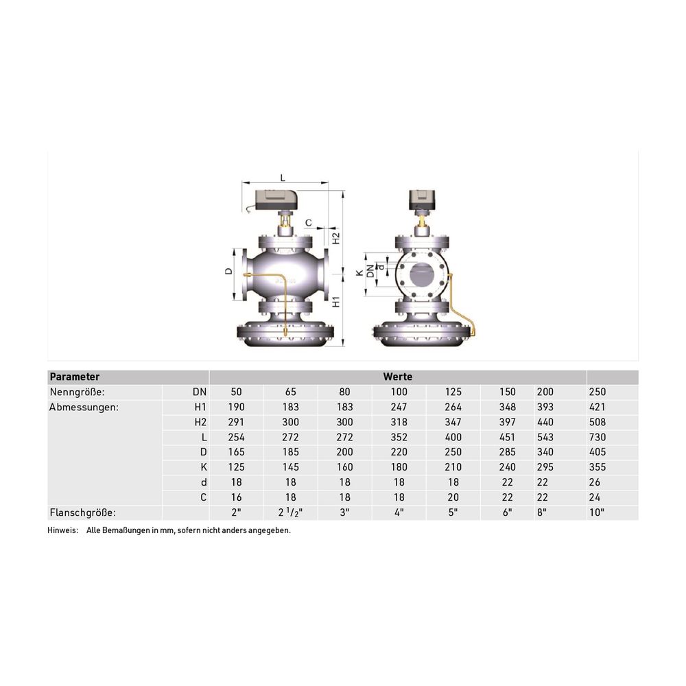 Resideo Druckunabh. Regelventil Kombi-QM Grauguss, DN80, 3000-30000l/h, 30-600kPa... RESIDEO-V5006TF1080 5059087015341 (Abb. 4)