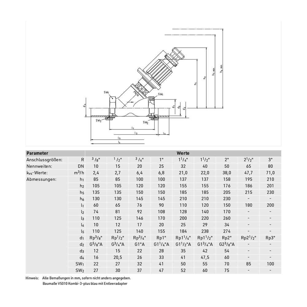 Resideo Strangreg.Vent. Kombi-3-Plus Messing, Muffe, DN 15... RESIDEO-V5010Y0015 4029289008602 (Abb. 4)