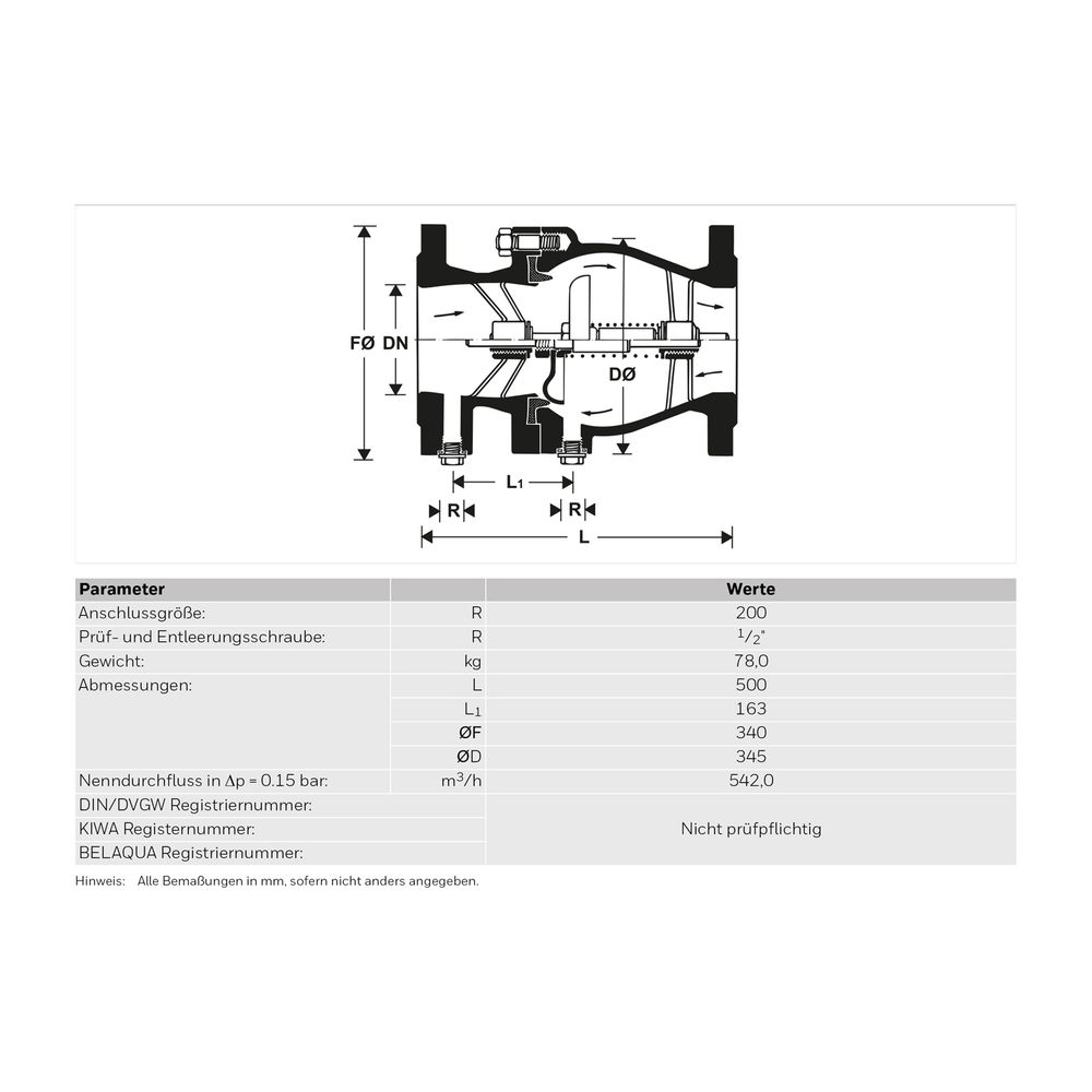 Resideo Rückflussverhinderer RV283P Flansch GG plvb blau A DN 200... RESIDEO-RV283P-200A 4019837053383 (Abb. 4)