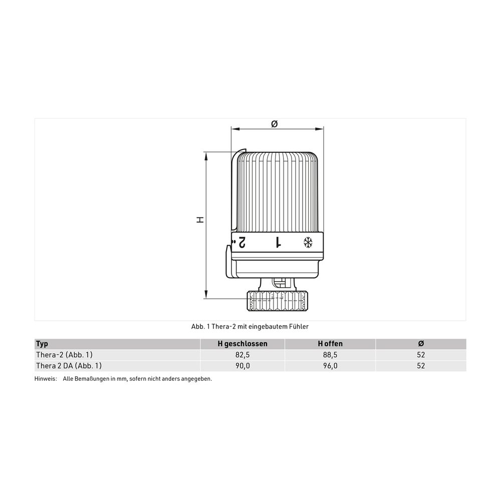 Resideo Thermostatregler Thera-2 weiß, 6-28 Grad C, M30x1,5mm... RESIDEO-T9001 4029289003379 (Abb. 4)