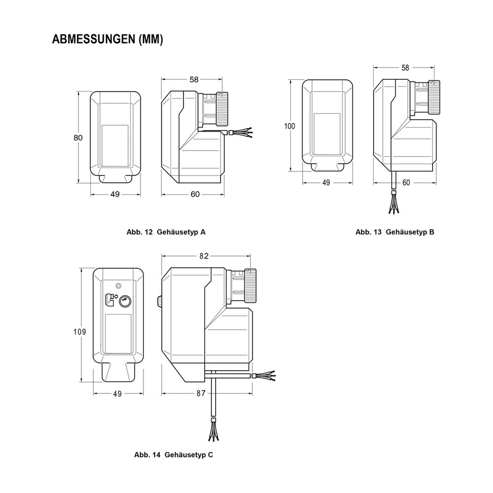 Resideo Stellantrieb M6410C, 6,5mm Hub 180N, 24VAC, 3-Pkt, mit Handv.... RESIDEO-M6410C2023 4024627230783 (Abb. 4)