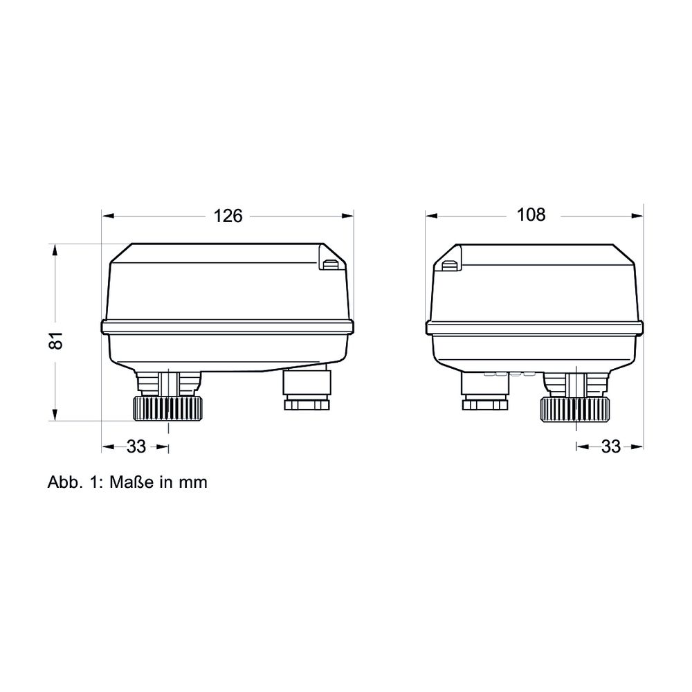 Resideo Stellantrieb ML6435B, 6,5mm Hub 400N, 24VAC, 3-Pkt, 60s, mit Notstell.... RESIDEO-ML6435B1008 4024627040566 (Abb. 4)