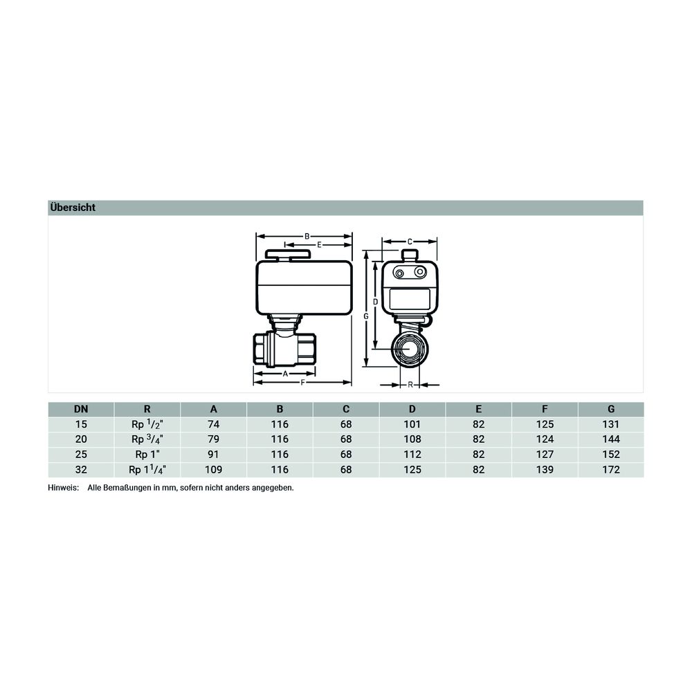 Resideo Wasserleckage-Absperrventil L5, 1 1/4", VWS02Y032E... RESIDEO-VWS02Y032E 5059087018441 (Abb. 2)