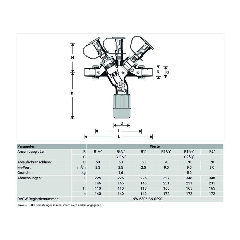 Resideo Systemtrenner BA295I Bauart BA, R 11/4, Edelstahl... RESIDEO-BA295I-11/4A 4019837110604 (Abb. 4)