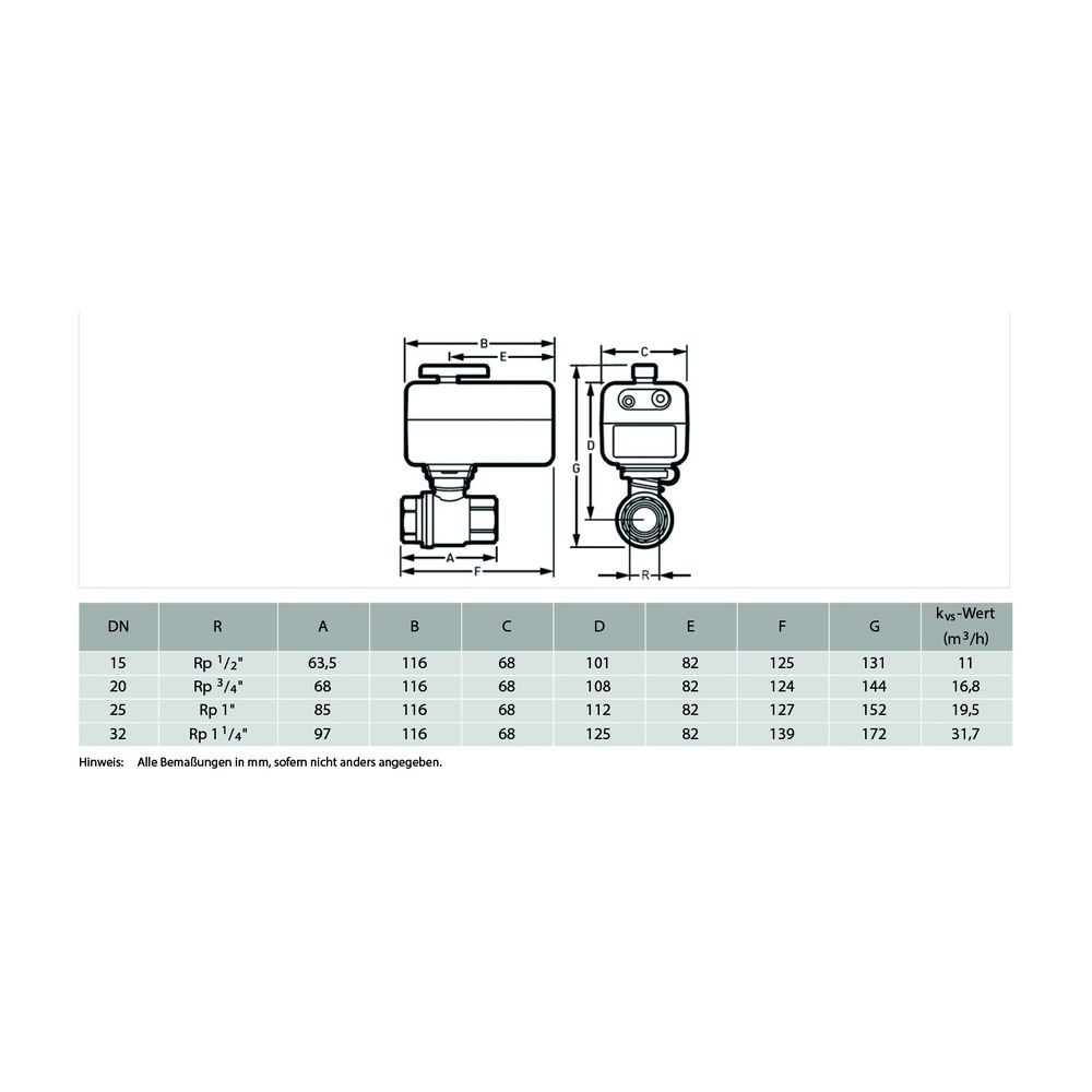 Resideo Wasserleckage-Absperrventil L5, 1 1/4", VWS02Y032E... RESIDEO-VWS02Y032E 5059087018441 (Abb. 3)