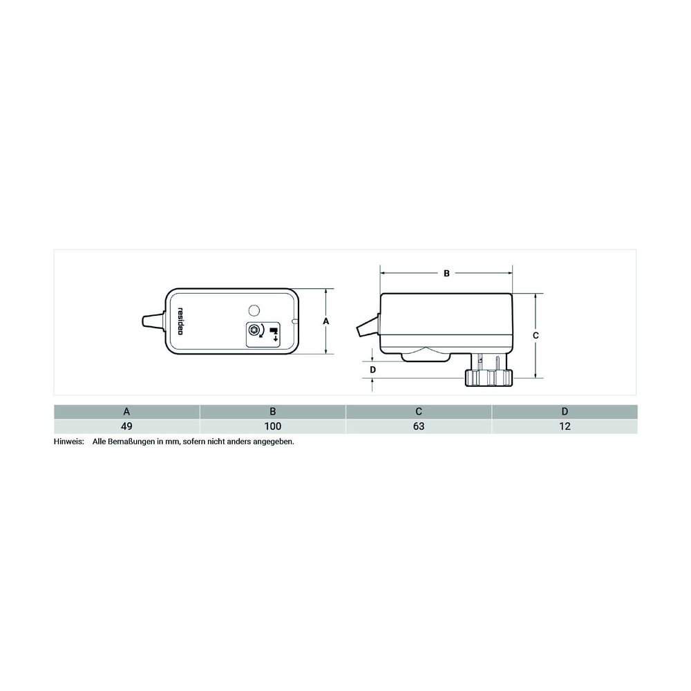 Resideo Stellantrieb MS, 6,5mm Hub, 180N, 24V AC/DC, 3-Punkt... RESIDEO-MSLF-B018-150 5059087021724 (Abb. 2)