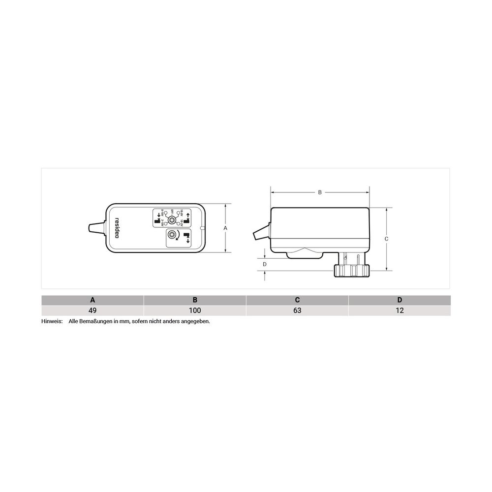 Resideo Stellantrieb MS, 6,5mm Hub, 300N, 24V AC/DC, 0/2–10V... RESIDEO-MSLM-B030-150 5059087021786 (Abb. 2)