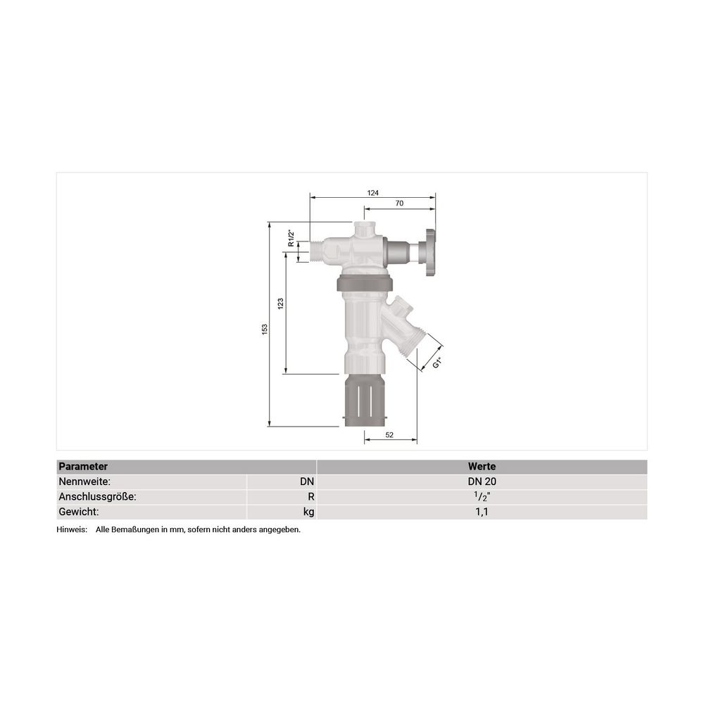 Resideo Systemtrenner BA295D, absperrbar, bleifrei, verchromt, R 1/2"... RESIDEO-BA295D-1/2LFASC 5059087023957 (Abb. 3)