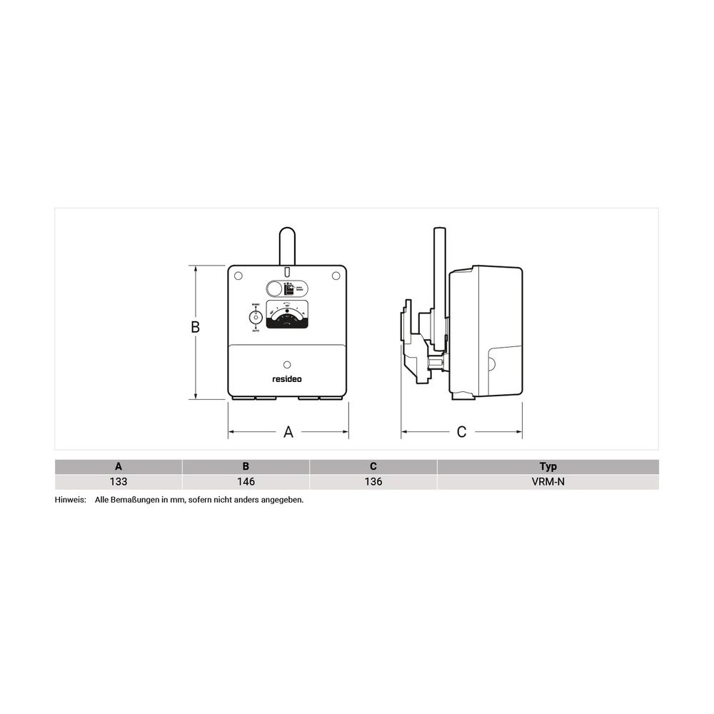 Resideo Stellantrieb VRM-N, 90 Grad, 24 Nm, 24 V AC/DC, 0-10 V, 3-/2-Punkt... RESIDEO-VRM40N 5059087023858 (Abb. 2)