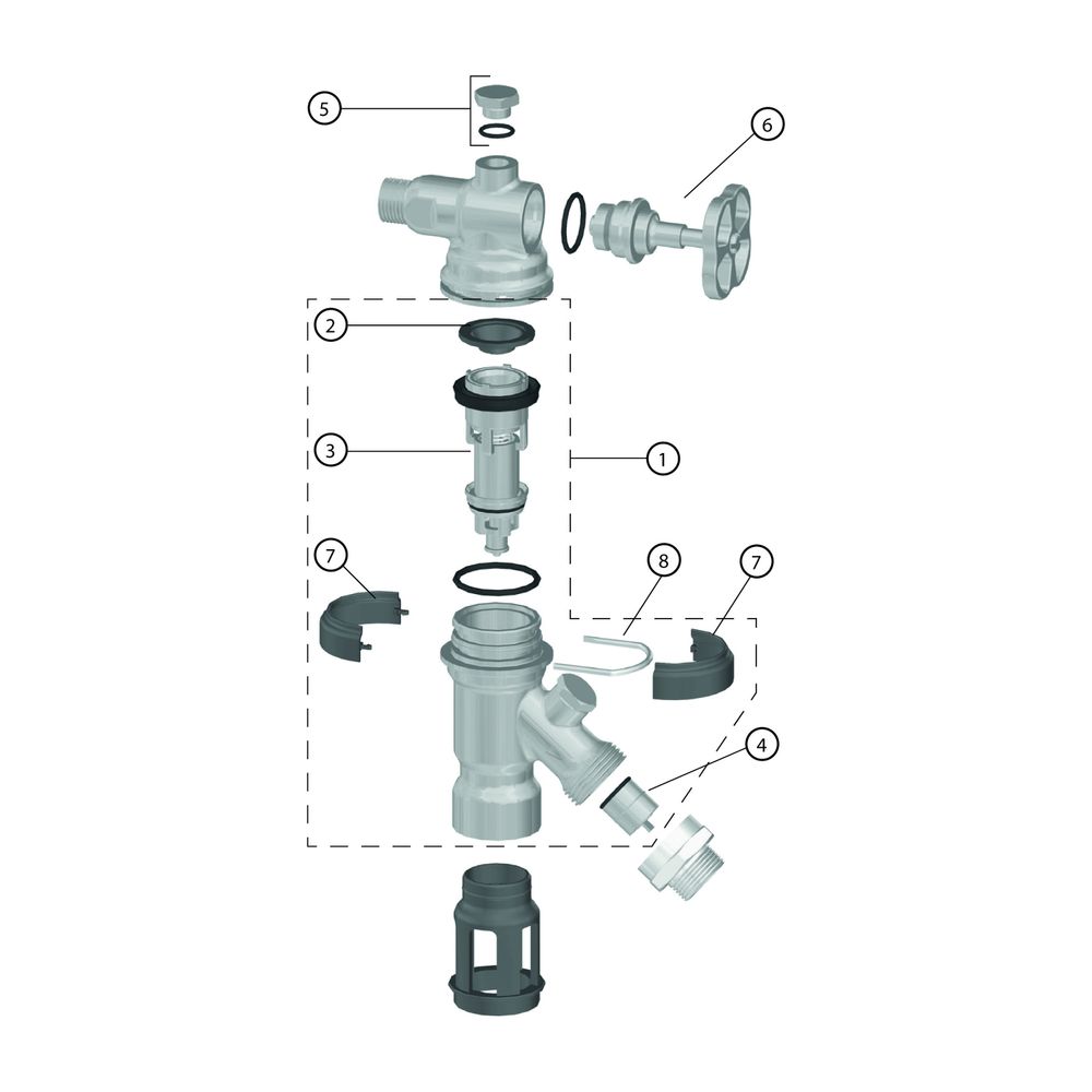 Resideo Systemtrenner BA295D drehbar, mit Absperreinrichtung R 1/2... RESIDEO-BA295D-1/2AS 4019837146702 (Abb. 5)