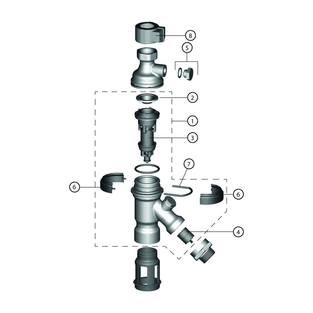 Resideo Systemtrenner BA295D Für Auslaufventile, verchromt R 3/4... RESIDEO-BA295D-3/4WH 4019837146726 (Abb. 5)