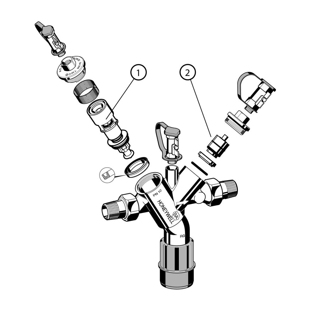 Resideo Systemtrenner BA295I Bauart BA, R 11/4, Edelstahl... RESIDEO-BA295I-11/4A 4019837110604 (Abb. 5)