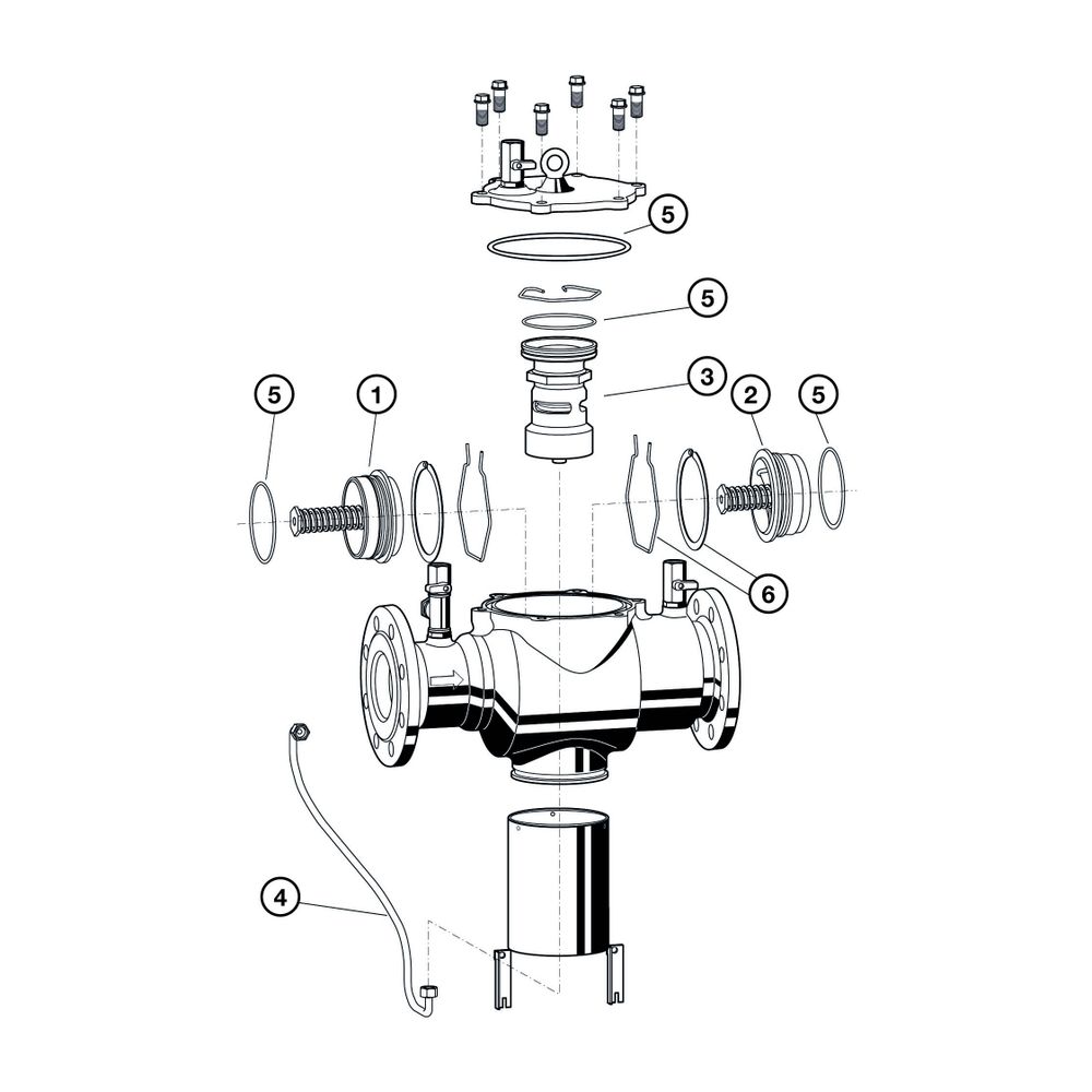 Resideo Systemtrenner BA300 Bauart BA, Sphäroguss beschichtet DN 150... RESIDEO-BA300-150A 4019837131906 (Abb. 5)