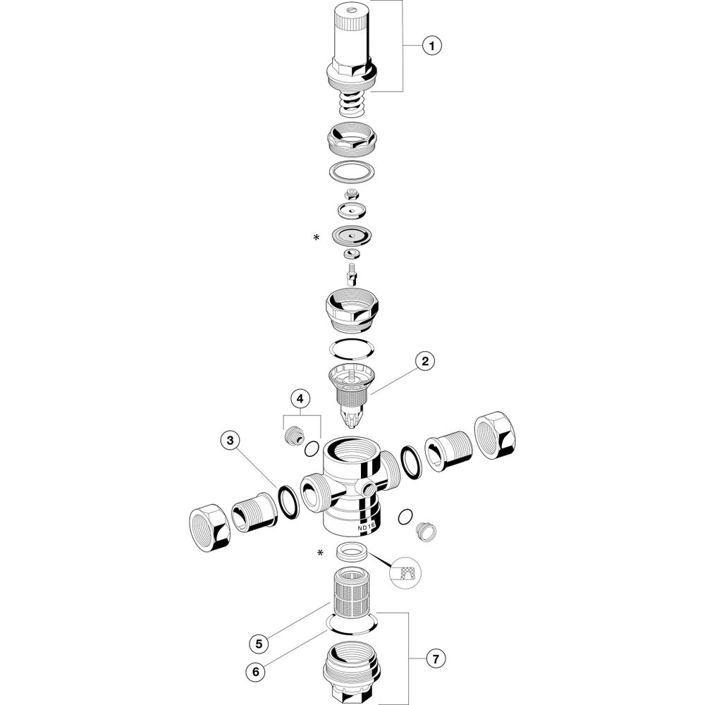 Resideo Druckminderer D06FN Niederdruckausführung, ms, B, R1... RESIDEO-D06FN-1B 4019837000431 (Abb. 5)