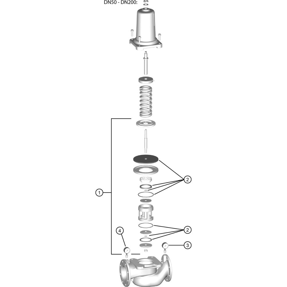 Resideo Druckminderer D15S pulverbeschichtet, blau DN 80... RESIDEO-D15S-80A 4019837137021 (Abb. 5)