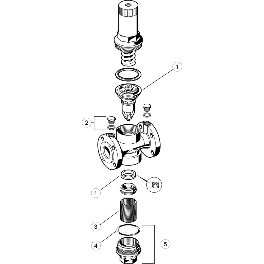 Resideo Druckminderer D16 Rotguss, DN 20, A... RESIDEO-D16-20A 4019837002060 (Abb. 5)