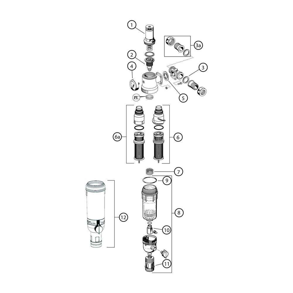 Resideo Nachrüst-Filterk. FKN76CS rücksp. u. ausspülb. RG 1 " A... RESIDEO-FKN76CS-1A 4019837038618 (Abb. 5)