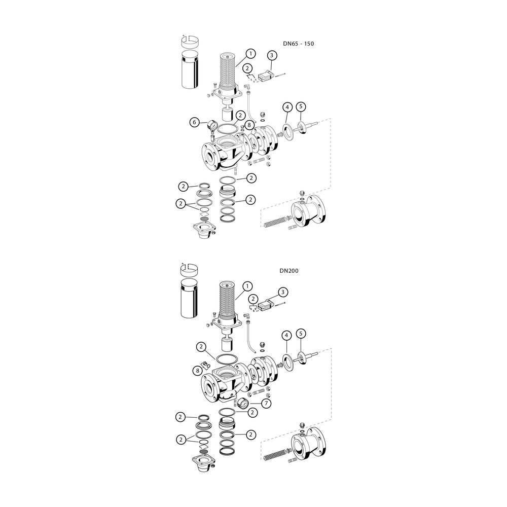 Resideo Rohrtrenner R295SP-F EA2 Flansch GG plvb blau FA DN 150... RESIDEO-R295SP-150FA 4019837055455 (Abb. 5)