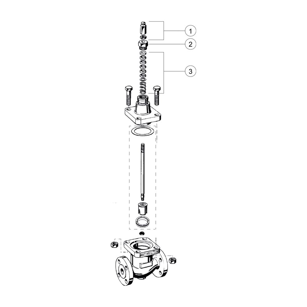 Resideo 2-Wege-Ventil DF-D, Stahlguss, PN 40, Flansch DN 15, Kvs 1,0... RESIDEO-DF15D1.0-SV 5059087020093 (Abb. 3)